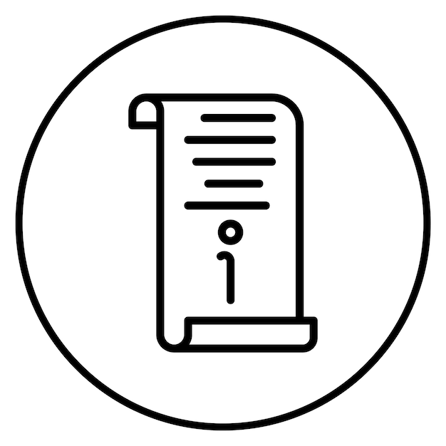 Imagen vectorial del icono de la instrucción de trabajo Se puede utilizar para la gestión de operaciones