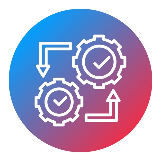 Imagen vectorial de icono de integración Se puede utilizar para Business Analytics