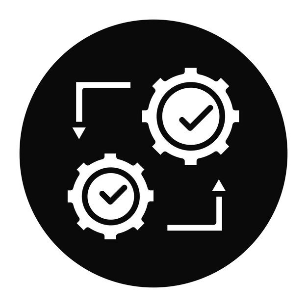 Imagen vectorial de icono de integración Se puede utilizar para Business Analytics