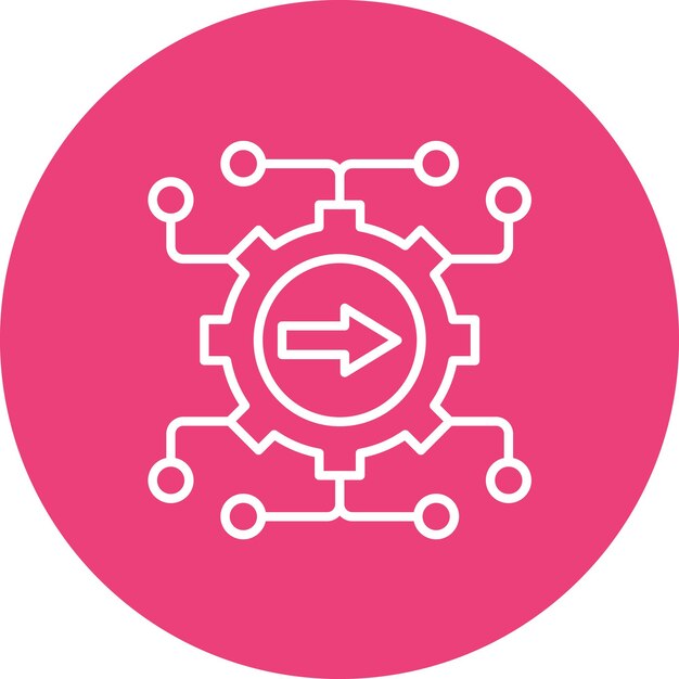 Imagen vectorial de icono de integración Se puede utilizar para la experiencia del usuario