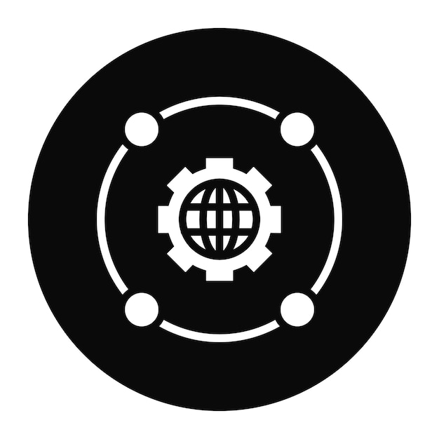 Imagen vectorial de icono de integración de red Se puede utilizar para la creación de redes