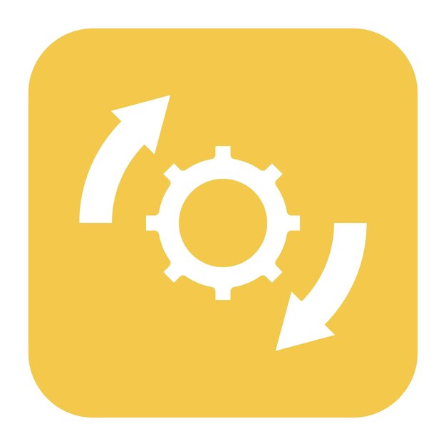 Imagen vectorial del ícono de integración del sistema Puede utilizarse para la industria