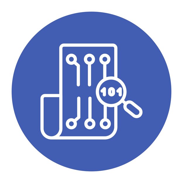 Imagen vectorial del icono de integridad de datos Puede utilizarse para la auditoría empresarial