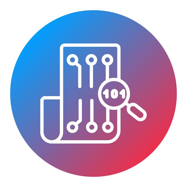 Imagen vectorial del icono de integridad de datos Puede utilizarse para la auditoría empresarial