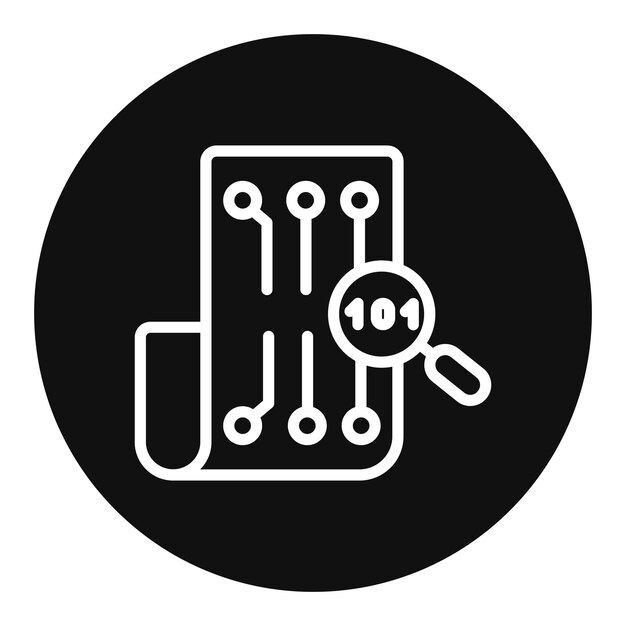 Imagen vectorial del icono de integridad de datos Puede utilizarse para la auditoría empresarial