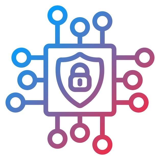 Imagen vectorial de icono de inteligencia cibernética Se puede utilizar para la seguridad de la información
