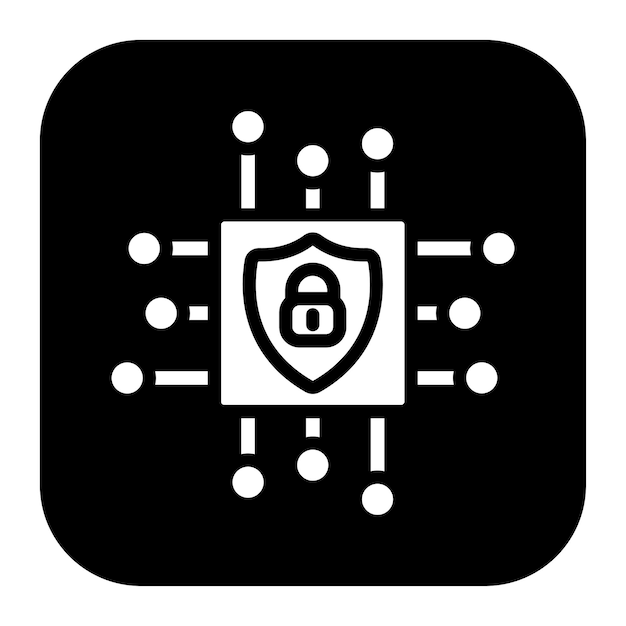 Imagen vectorial de icono de inteligencia cibernética Se puede utilizar para la seguridad de la información