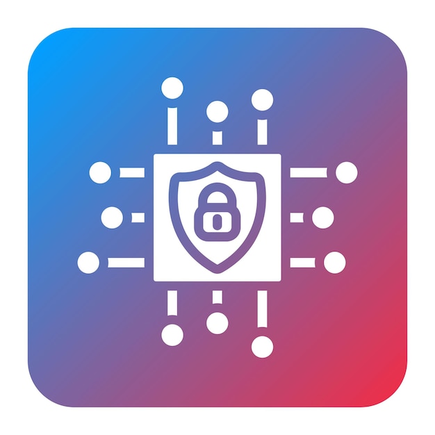 Imagen vectorial de icono de inteligencia cibernética Se puede utilizar para la seguridad de la información