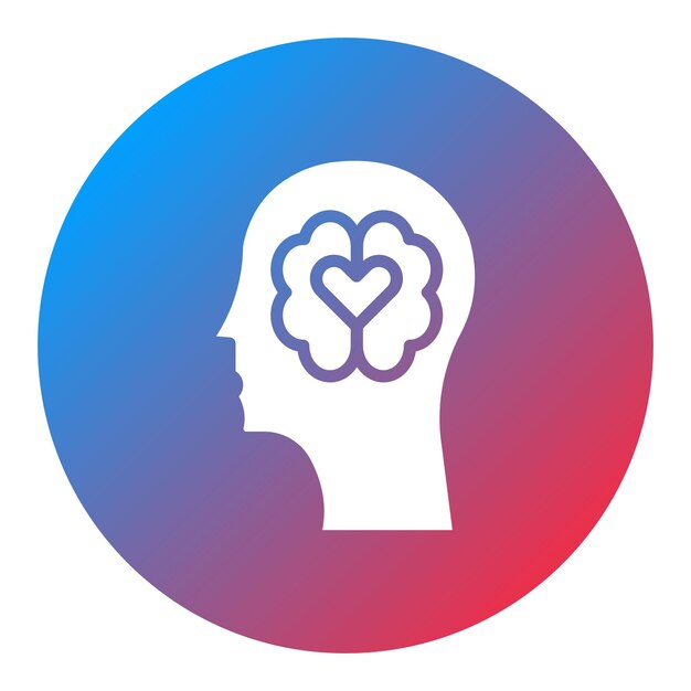 Imagen vectorial de icono de inteligencia emocional Se puede usar para el liderazgo