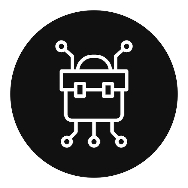 Imagen vectorial del icono de inteligencia empresarial Se puede utilizar para la encuesta