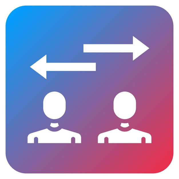 Imagen vectorial de icono de intercambio Se puede utilizar para la ciencia de datos