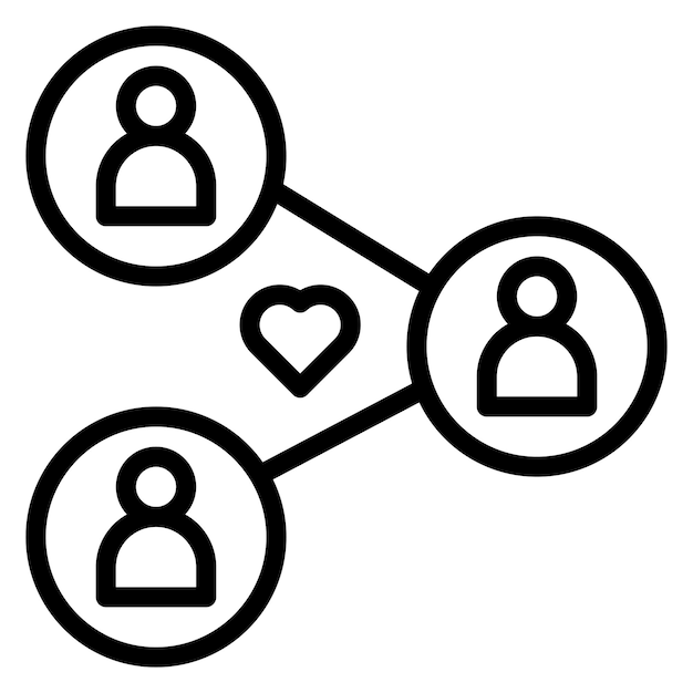 Imagen vectorial de icono de intercambio de recursos Se puede utilizar para la caridad