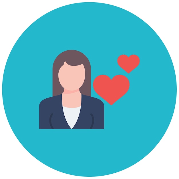 Imagen vectorial del icono de interés Se puede utilizar para el marketing de influencers