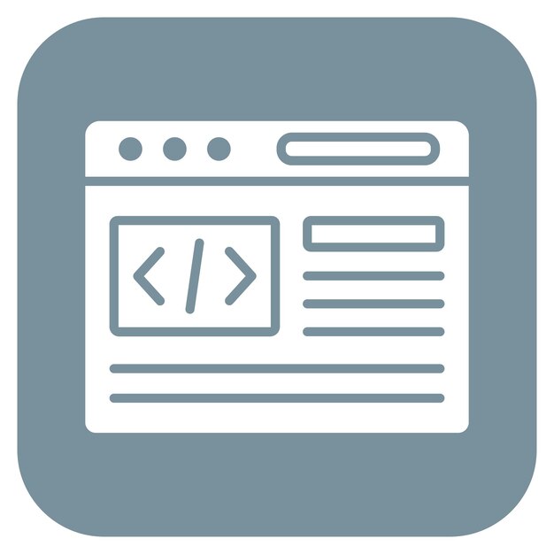 Imagen vectorial del icono de la interfaz del programa Se puede utilizar para la informática