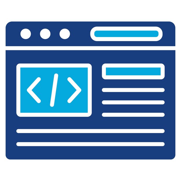 Imagen vectorial del icono de la interfaz del programa Se puede utilizar para la informática