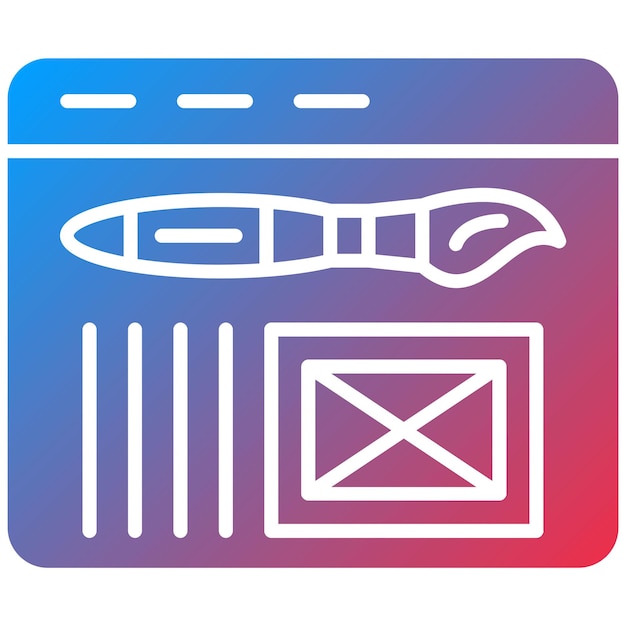 Imagen vectorial de icono de interfaz web Puede utilizarse para el desarrollo de aplicaciones móviles