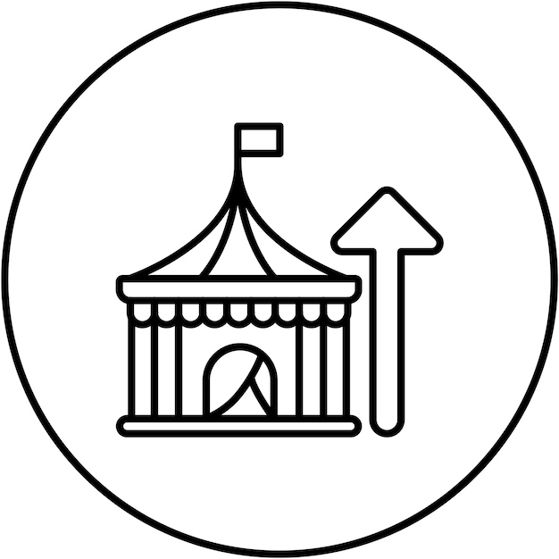 Imagen vectorial del icono del intérprete Se puede usar para Circo