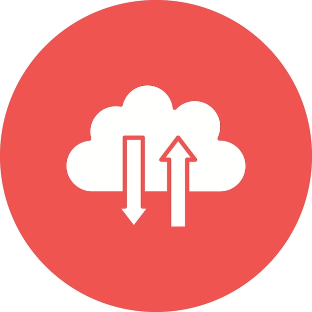 Imagen vectorial del icono del interruptor de nube Se puede utilizar para la computación en nube