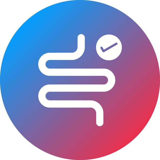 Imagen vectorial de icono de intestinos saludables Se puede usar para hacer dieta