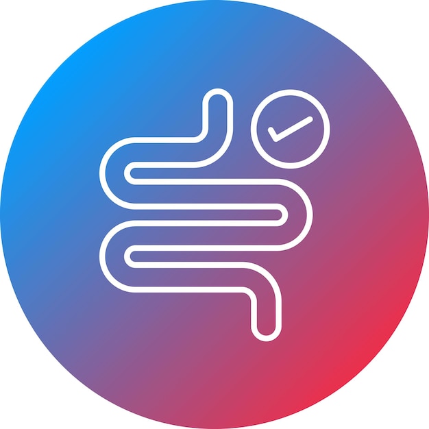 Imagen vectorial de icono de intestinos saludables Se puede usar para hacer dieta