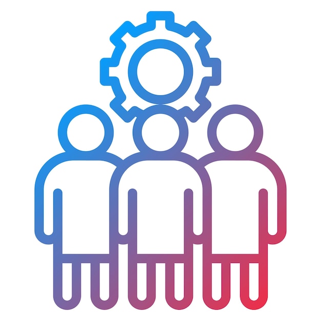 Imagen vectorial del icono de introducción del equipo Se puede utilizar para la incorporación empresarial