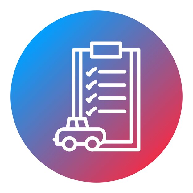 Imagen vectorial del icono de inventario Puede utilizarse para concesionarios de automóviles