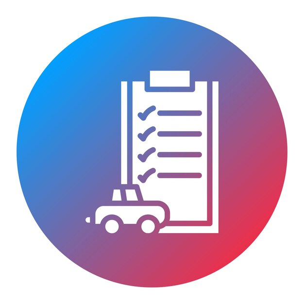 Imagen vectorial del icono de inventario Puede utilizarse para concesionarios de automóviles