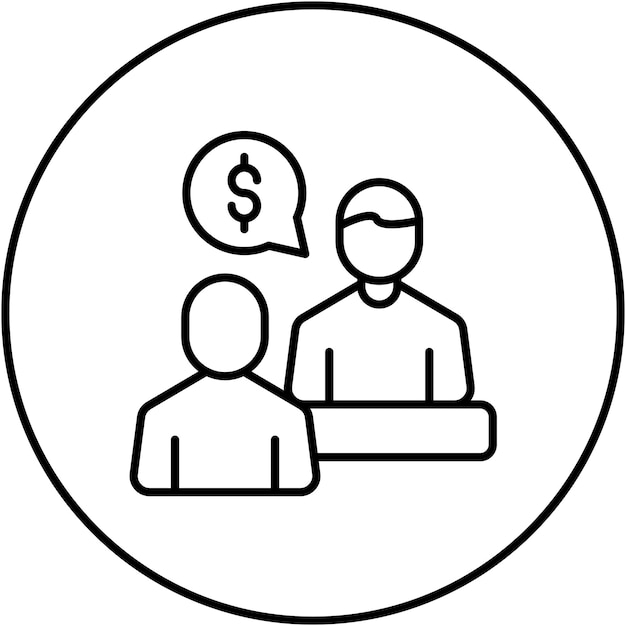 Imagen vectorial del icono de la inversión del patrocinador Se puede utilizar para la gestión empresarial