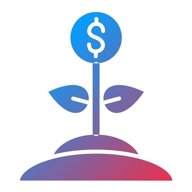 Imagen vectorial del icono de inversión Se puede utilizar para la economía empresarial