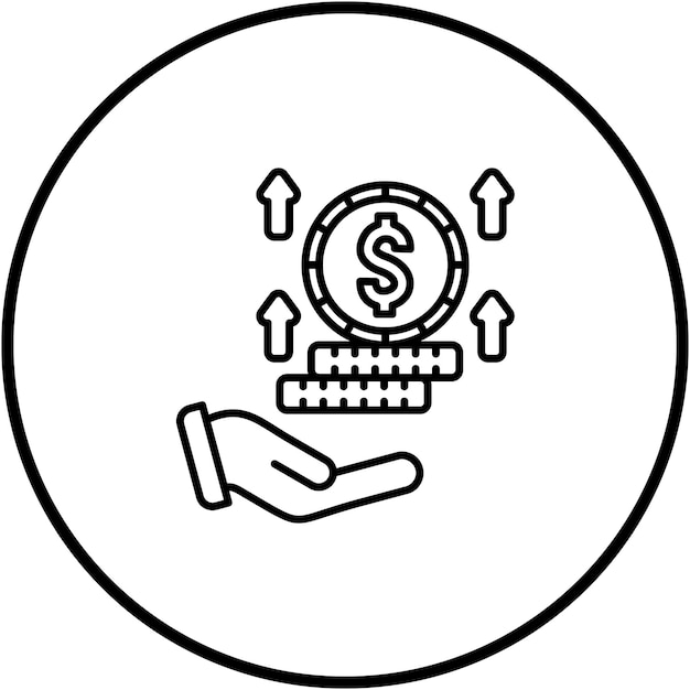 Imagen vectorial del icono de inversión Se puede utilizar para Fintech