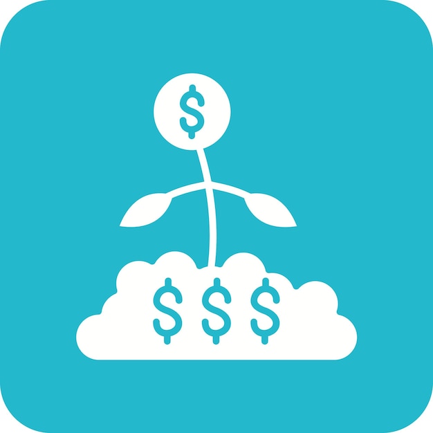 Imagen vectorial del icono de inversión Se puede utilizar para la puesta en marcha de empresas