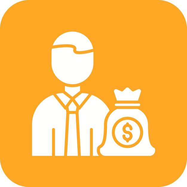 Imagen vectorial del icono del inversor Se puede utilizar para la gente de negocios