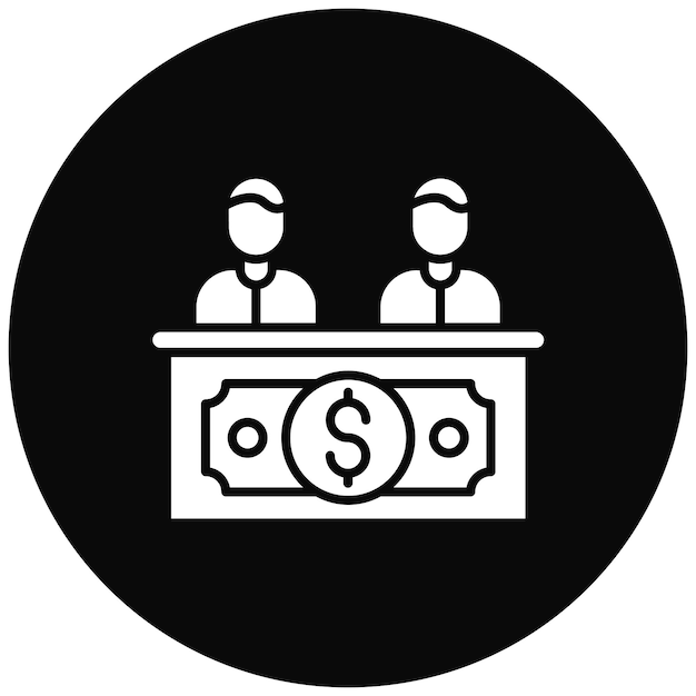 Imagen vectorial del icono del inversor Se puede utilizar para negocios basados en el hogar