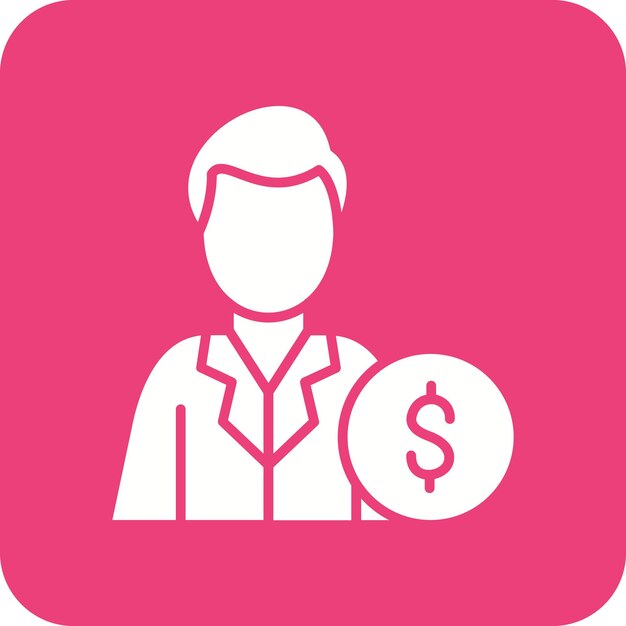 Imagen vectorial del icono de los inversores Se puede utilizar para la puesta en marcha de empresas
