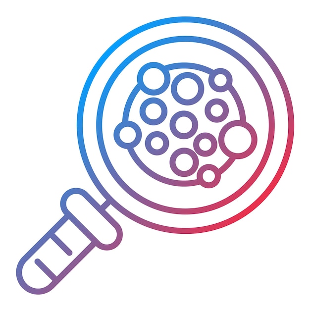 Imagen vectorial del icono de la investigación del cáncer Se puede utilizar para la quimioterapia