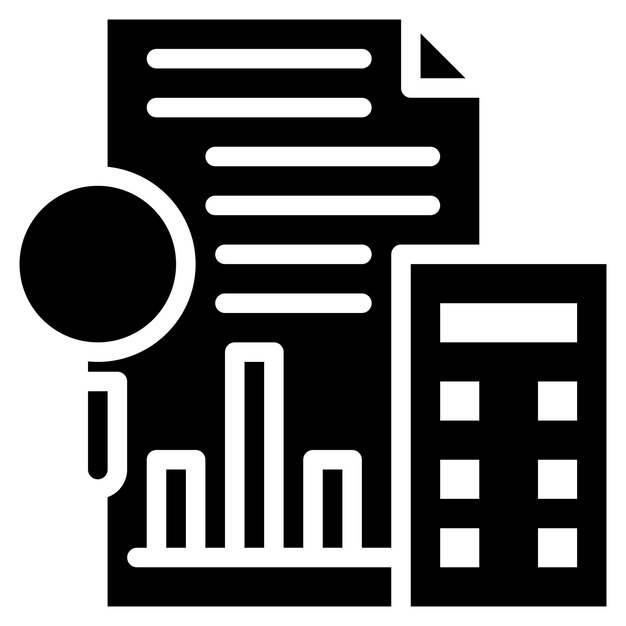 Imagen vectorial de icono de investigación cualitativa Puede utilizarse para la investigación de mercado