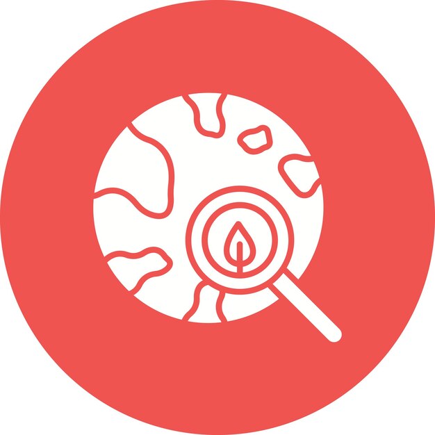 Imagen vectorial de icono de investigación global Puede utilizarse para la energía renovable
