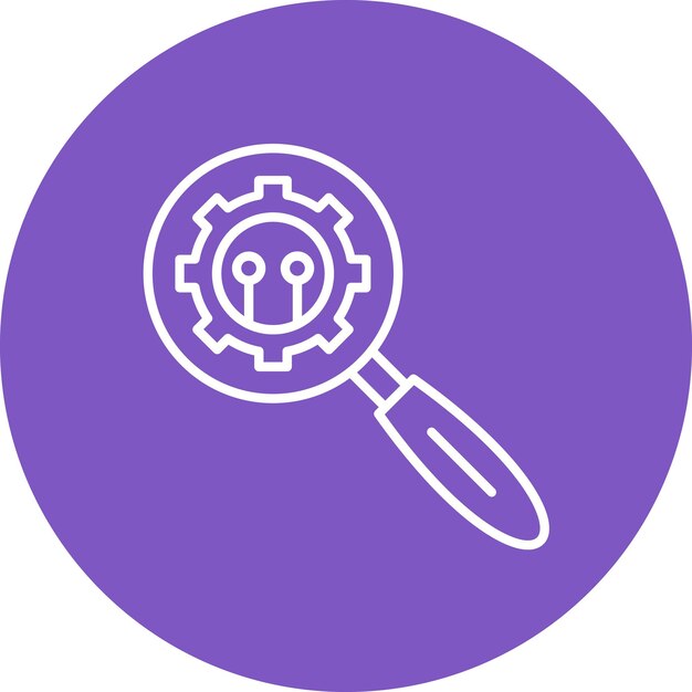 Imagen vectorial de icono de investigación Se puede utilizar para la experiencia del usuario