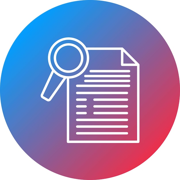 Imagen vectorial de icono de investigación Puede utilizarse para el emprendimiento