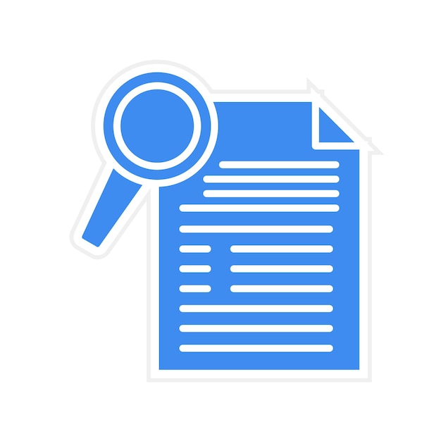 Imagen vectorial de icono de investigación Puede utilizarse para el emprendimiento