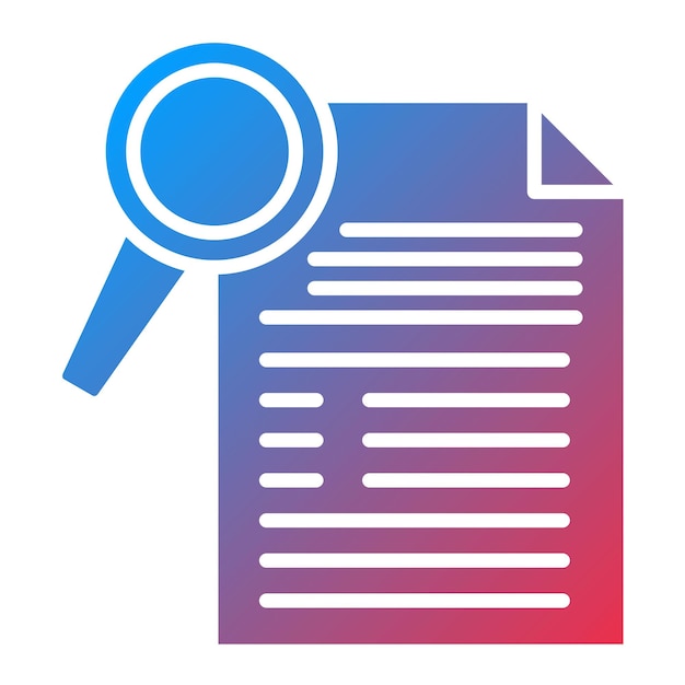 Imagen vectorial de icono de investigación Puede utilizarse para el emprendimiento