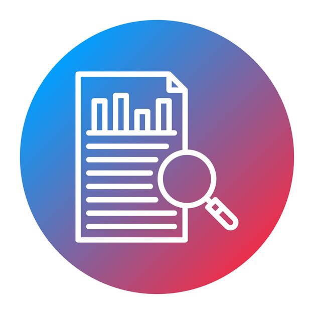 Imagen vectorial de icono de investigación Puede utilizarse para Servicios Profesionales