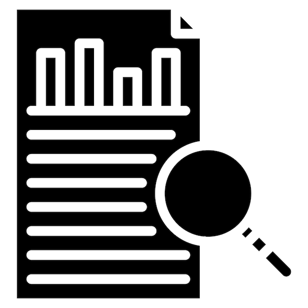 Imagen vectorial de icono de investigación Puede utilizarse para Servicios Profesionales