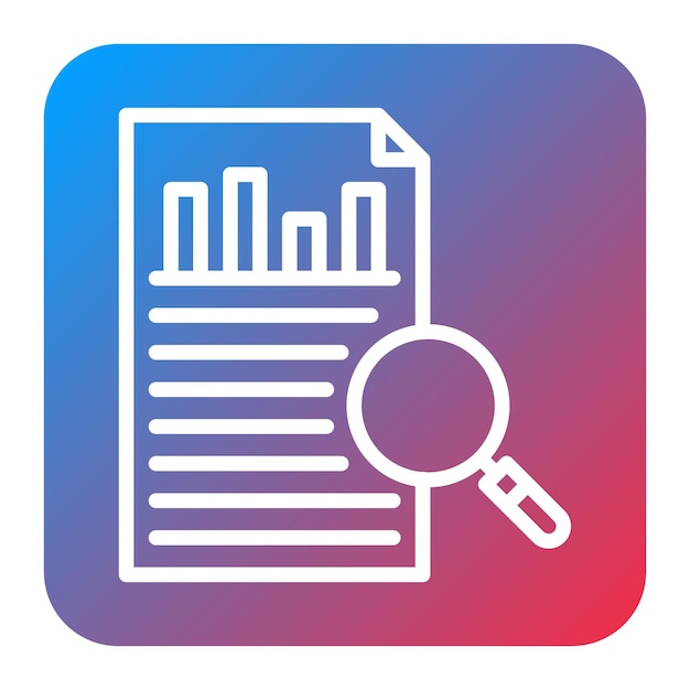 Imagen vectorial de icono de investigación Puede utilizarse para Servicios Profesionales
