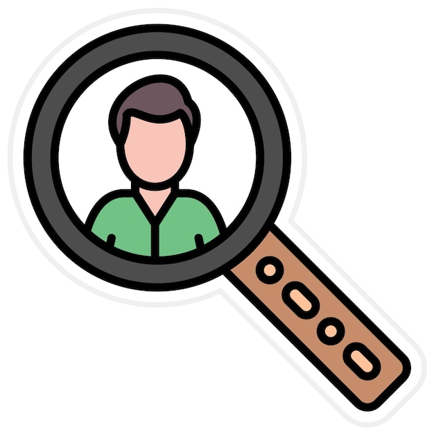 Imagen vectorial del icono del investigador Se puede utilizar para la Universidad