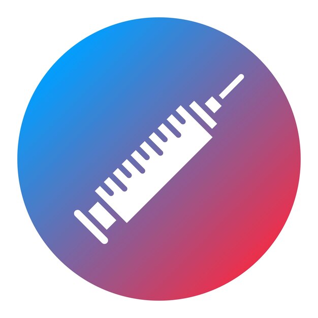 Imagen vectorial del icono de inyección Se puede utilizar para cosmetología