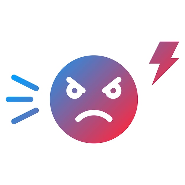 Imagen vectorial del icono de irritabilidad Se puede utilizar para los síntomas de alergia