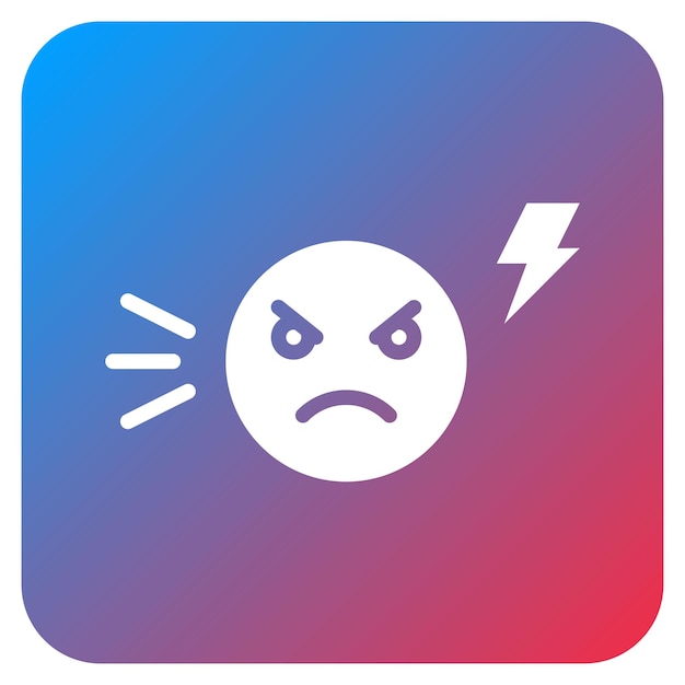 Imagen vectorial del icono de irritabilidad Se puede utilizar para los síntomas de alergia