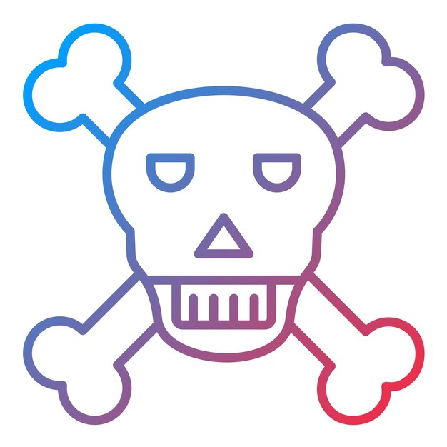 Imagen vectorial del icono de la isla de la calavera Se puede usar para el desierto
