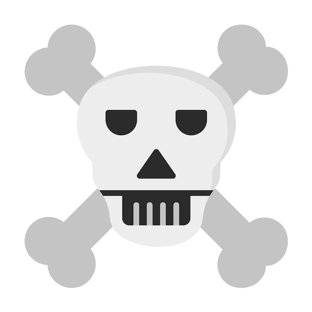 Imagen vectorial del icono de la isla de la calavera Se puede usar para el desierto